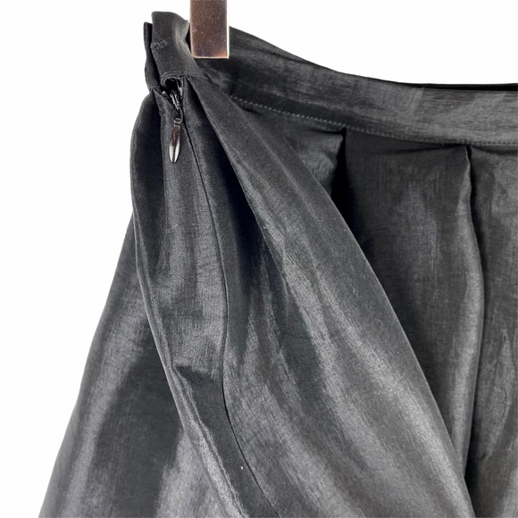 Chicwish Black Satin Full A-Line Circle Ball Gown Princess Skirt Revolve S - Picture 4 of 6